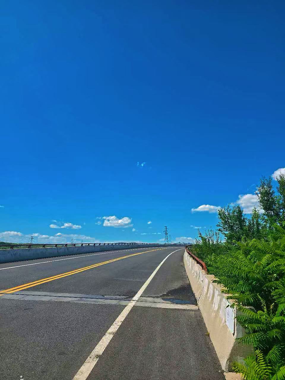 Crossing the open bridge